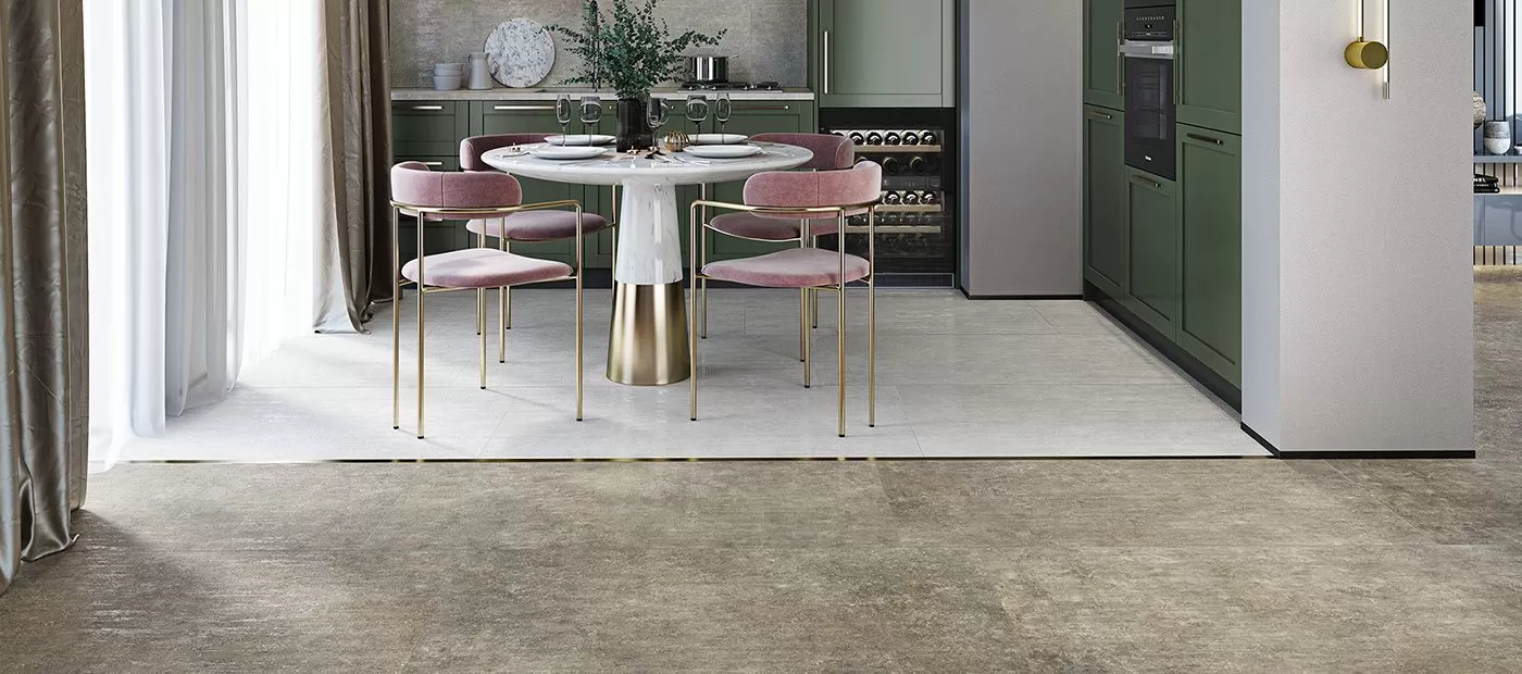 Плитка Delacora Corten в интерьере
