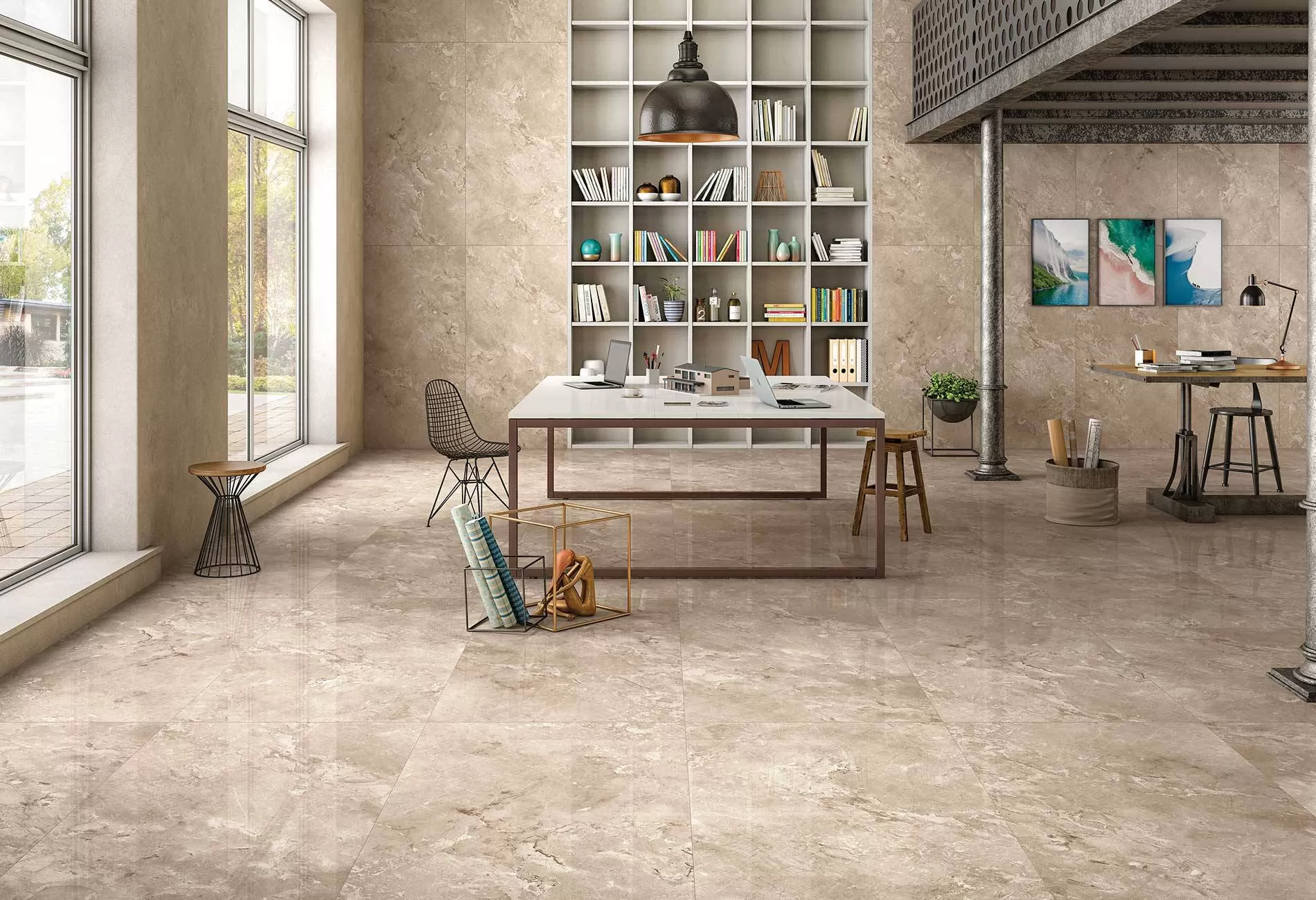 Керамогранит Colortile Castano в интерьере