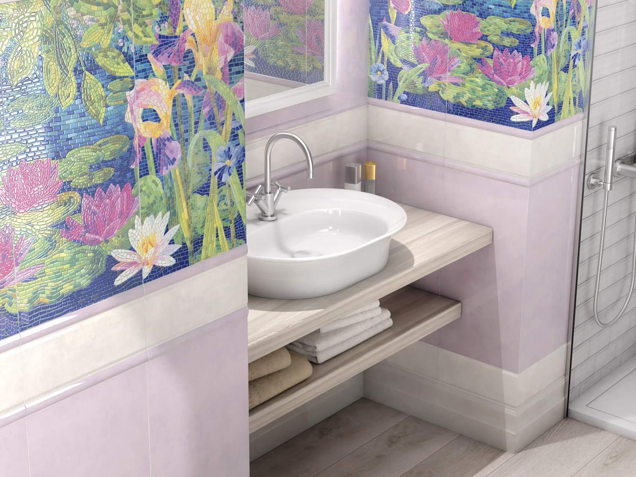 Плитка мозаика для ванной комнаты Россия
