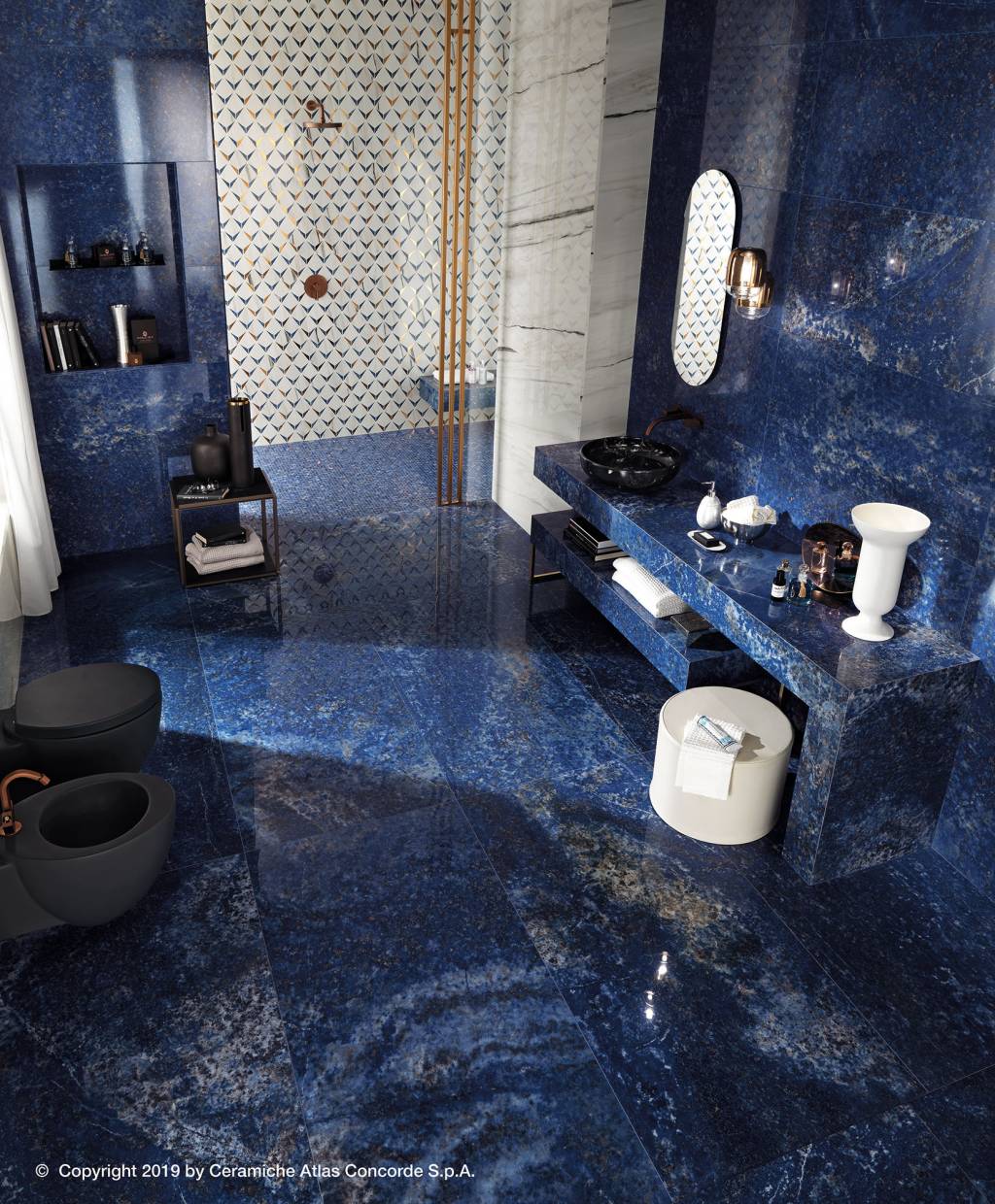 Плитка Atlasconcorde Marvel Dream в интерьере ванной комнаты